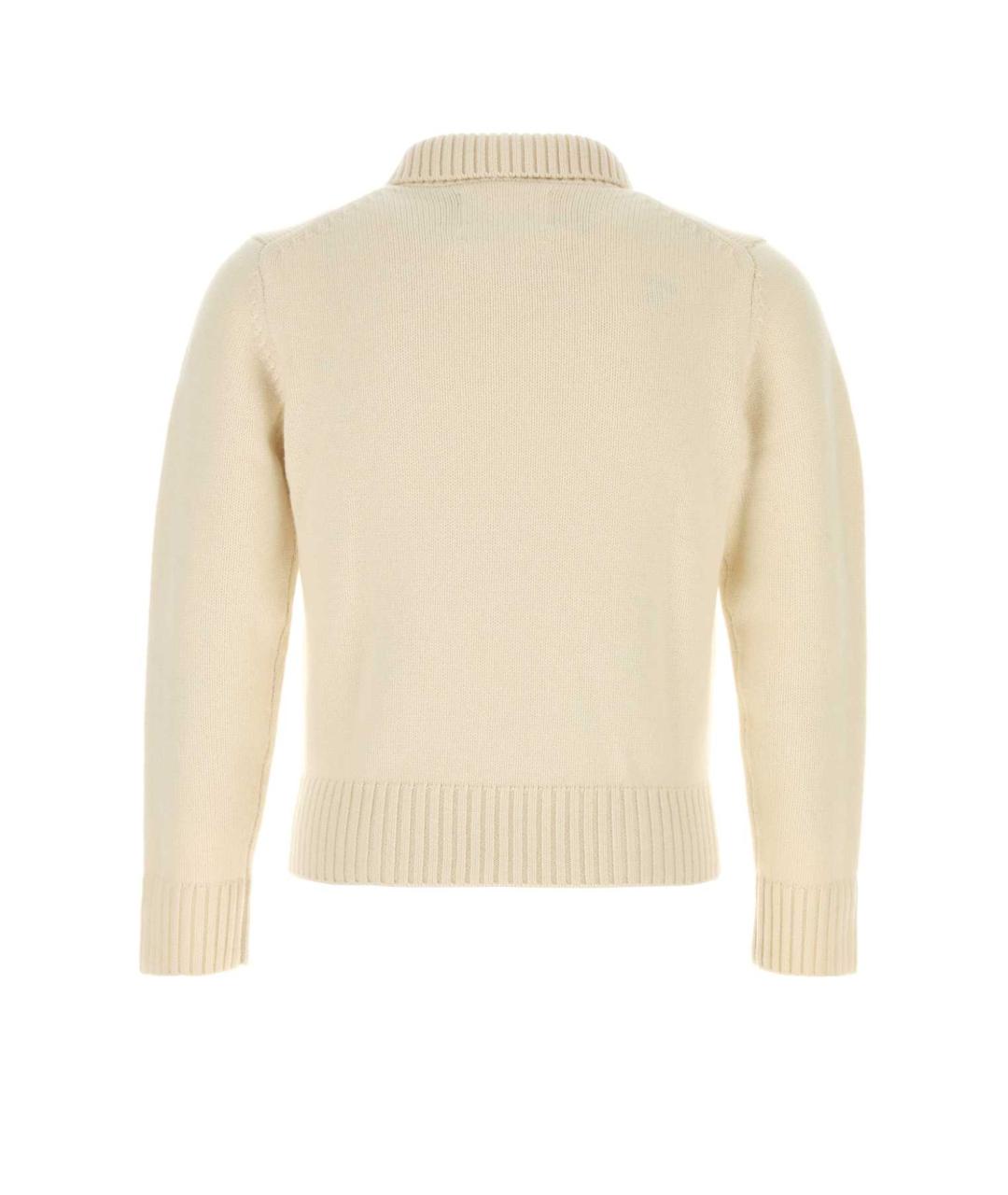EXTREME CASHMERE Белый кашемировый джемпер / свитер, фото 2