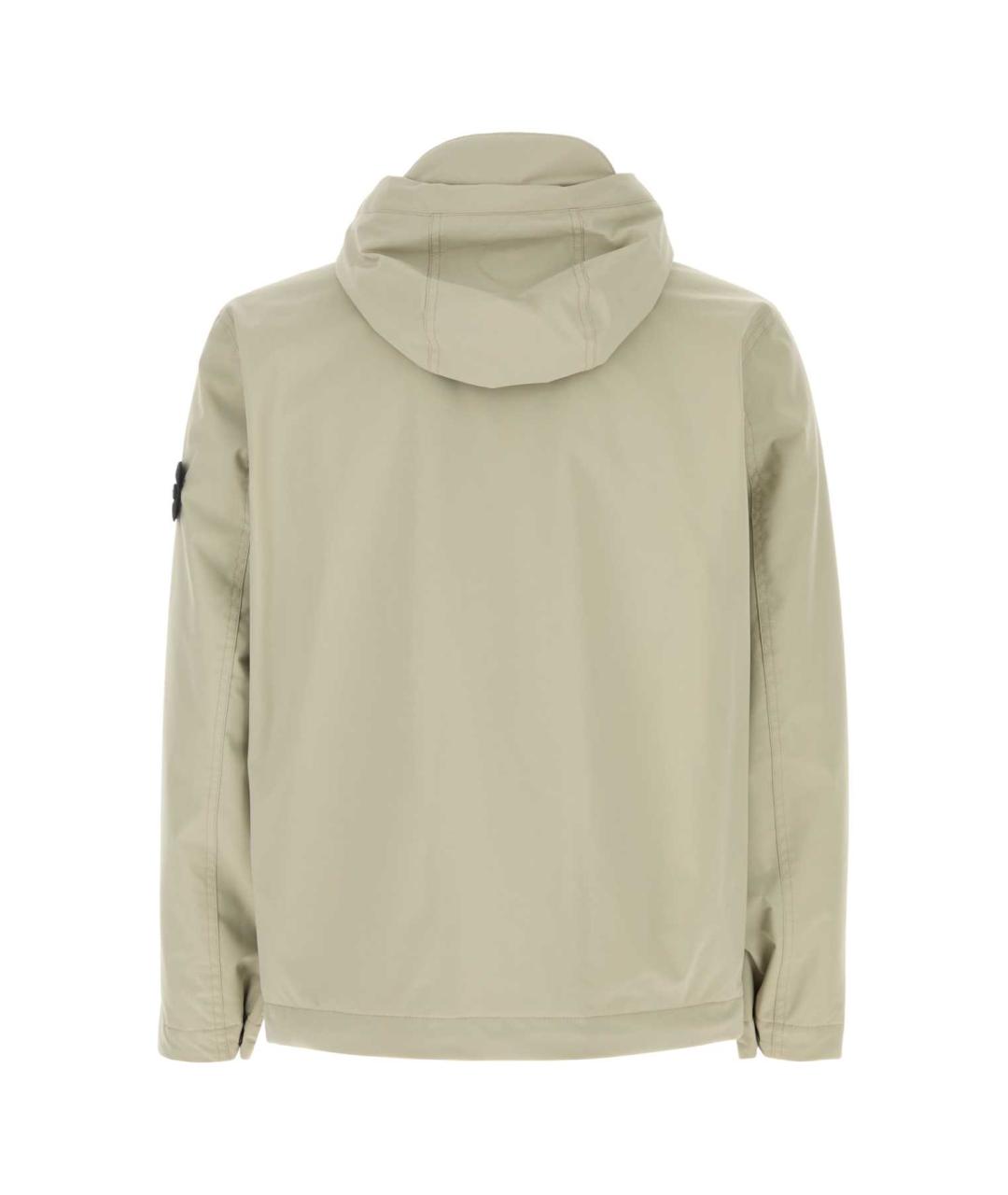 STONE ISLAND Бежевая полиэстеровая куртка, фото 2