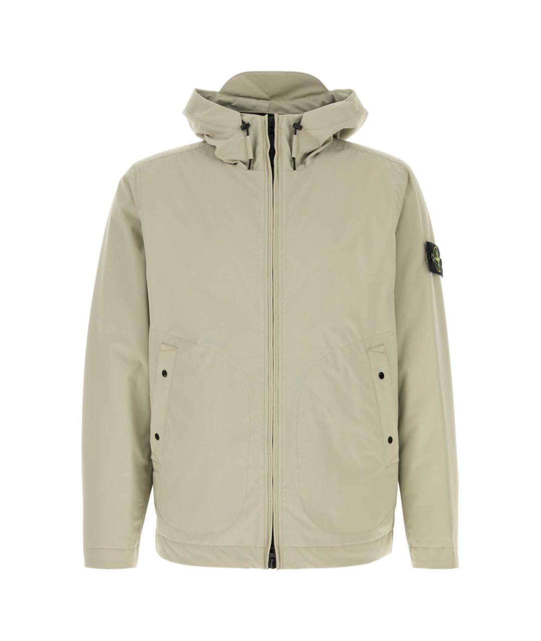 STONE ISLAND Бежевая полиэстеровая куртка, фото 1