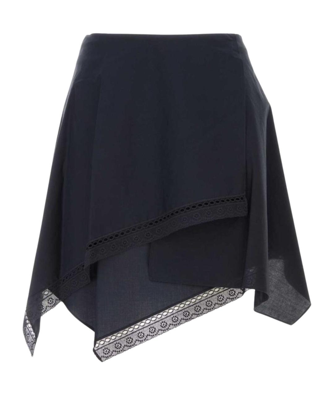 J.W.ANDERSON Черная хлопковая юбка миди, фото 1