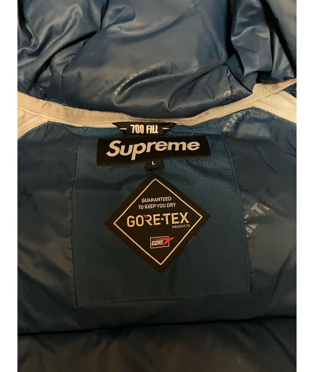 SUPREME Синяя нейлоновая куртка, фото 3