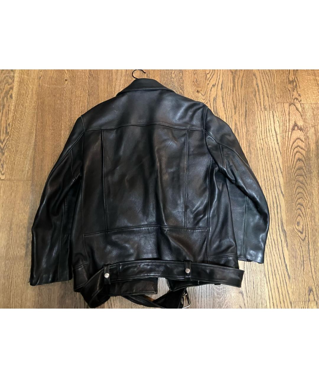 ACNE STUDIOS Черная кожаная куртка, фото 2