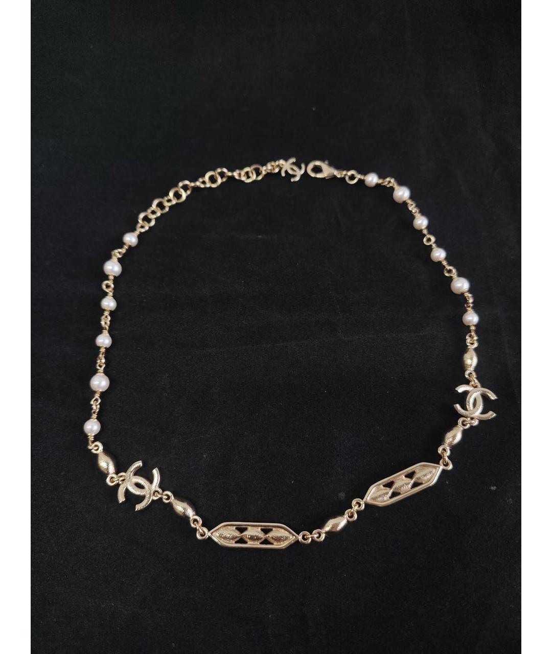 CHANEL Золотое колье, фото 5