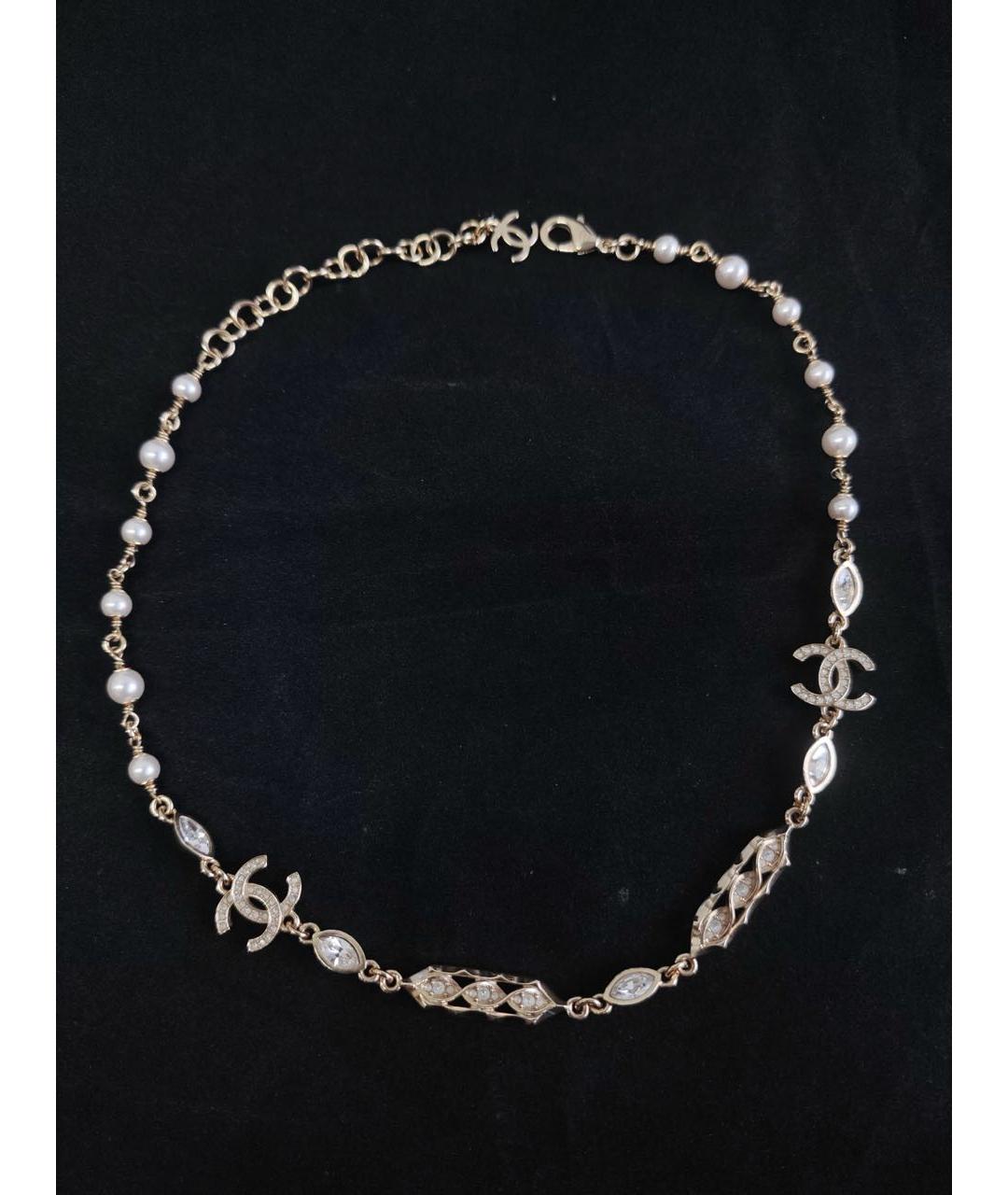 CHANEL Золотое колье, фото 4