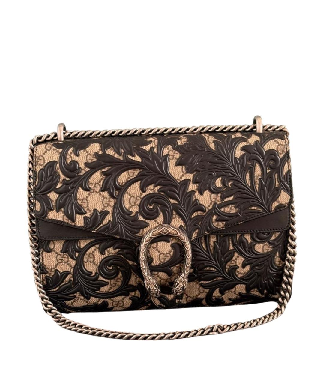 GUCCI Бежевая кожаная сумка через плечо, фото 1
