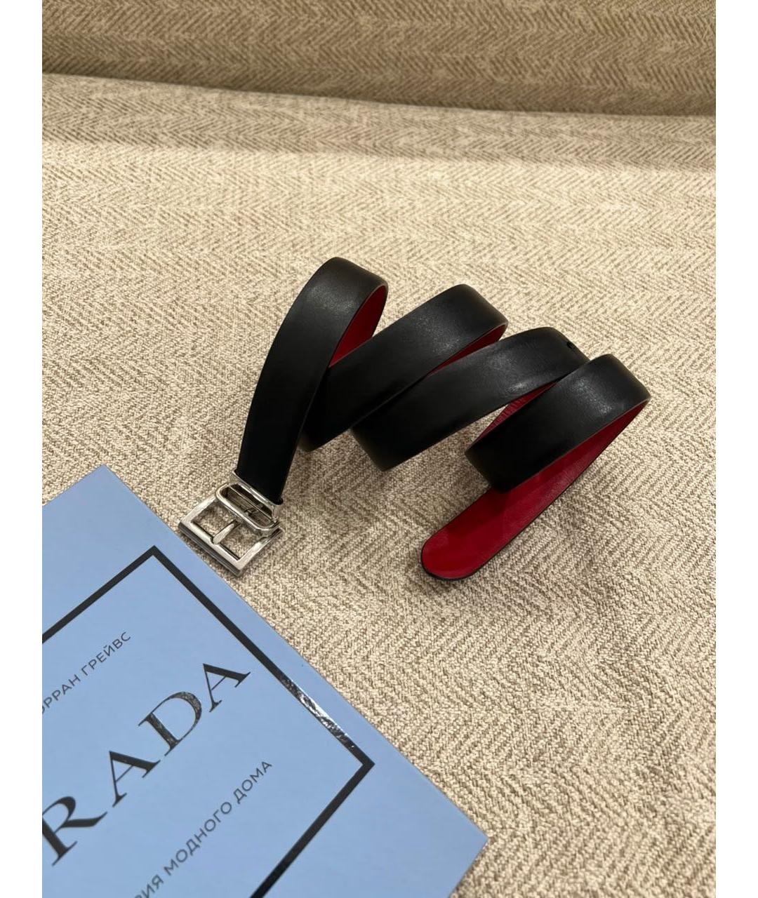 PRADA Черный ремень, фото 9