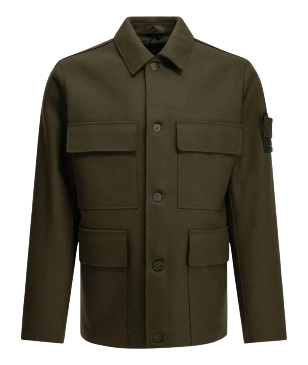 STONE ISLAND Хаки куртка, фото 1