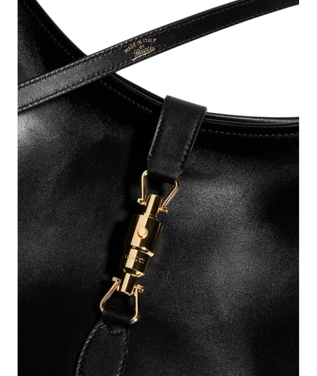GUCCI Черная кожаная сумка через плечо, фото 2