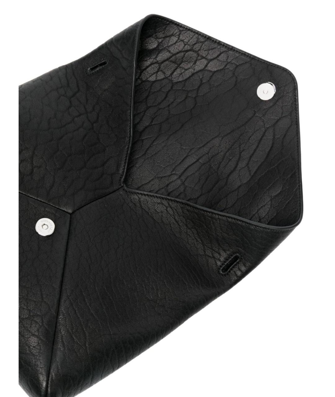 SAINT LAURENT Черная кожаная сумка на плечо, фото 2