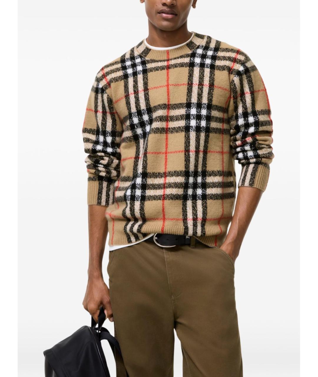 BURBERRY Бежевый джемпер / свитер, фото 2
