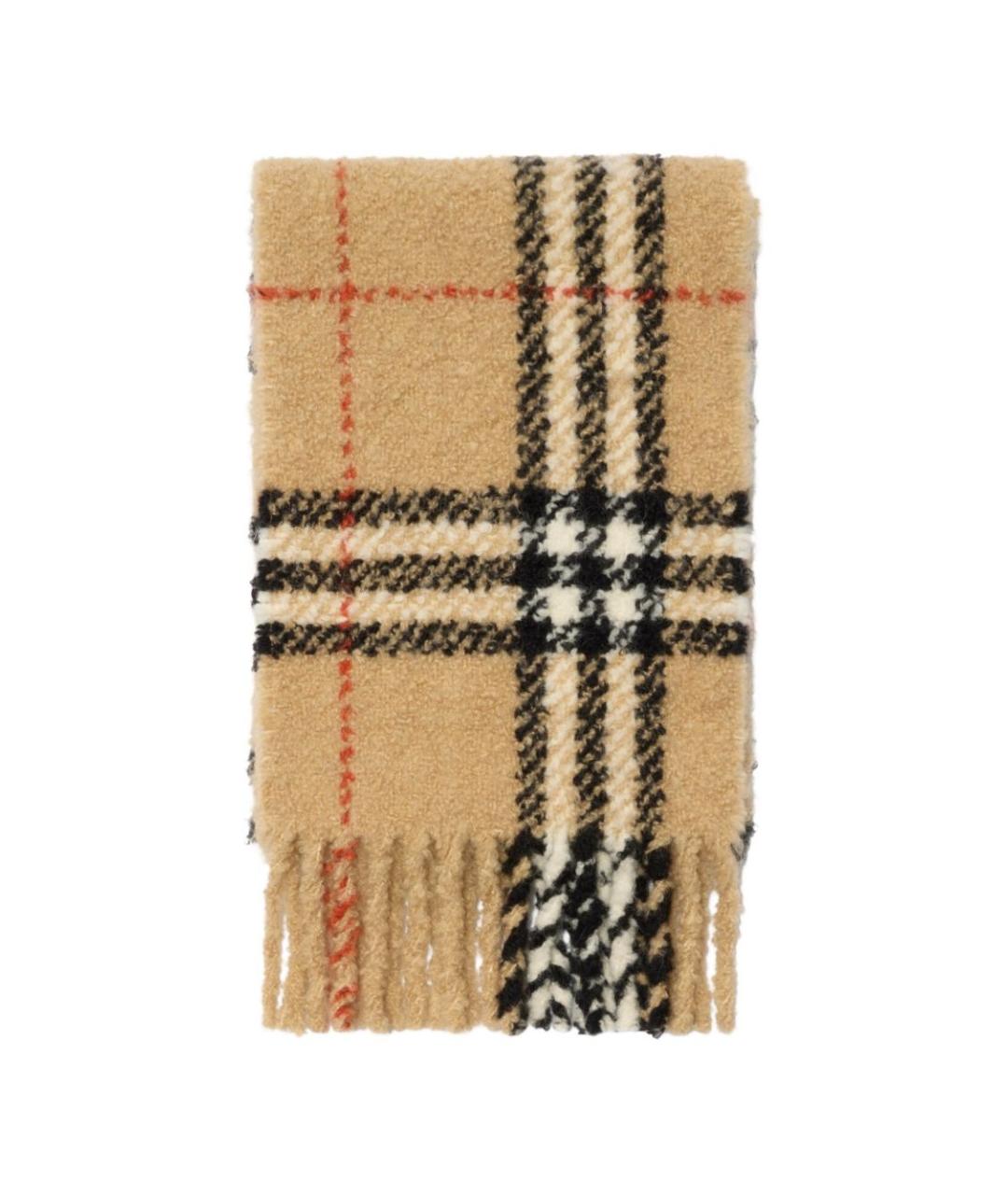 BURBERRY Бежевый шарф, фото 1