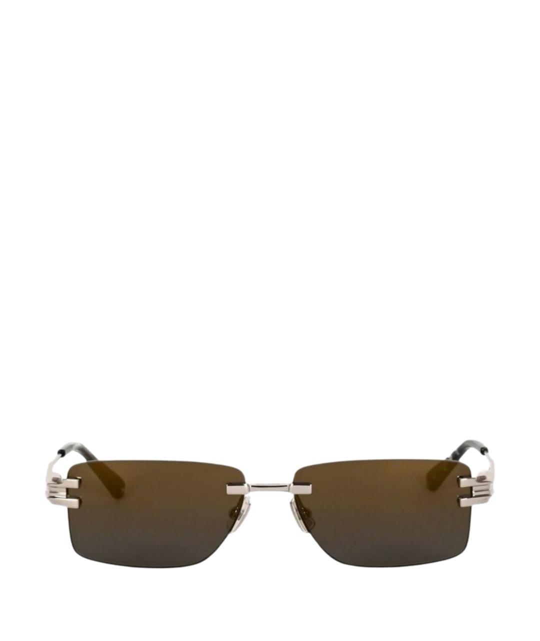 BOTTEGA VENETA Серебряные солнцезащитные очки, фото 1