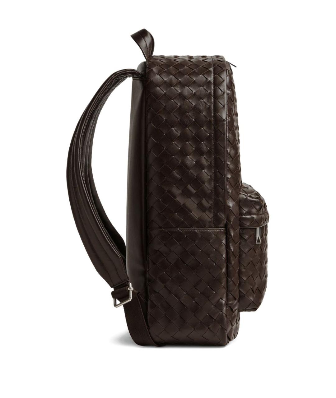 BOTTEGA VENETA Коричневый кожаный рюкзак, фото 4