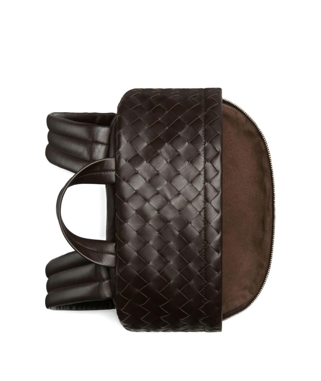 BOTTEGA VENETA Коричневый кожаный рюкзак, фото 3