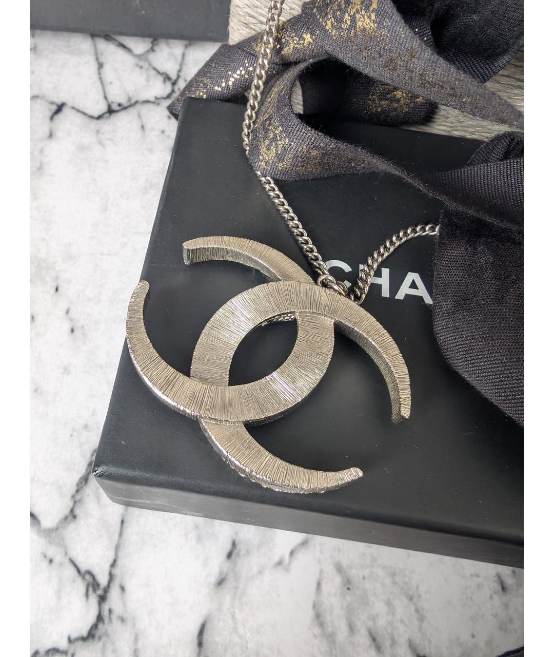 CHANEL Серебряная металлическая подвеска, фото 4