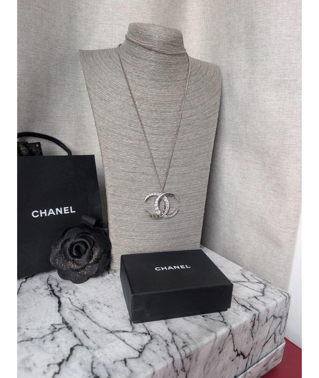 CHANEL Серебряная металлическая подвеска, фото 2