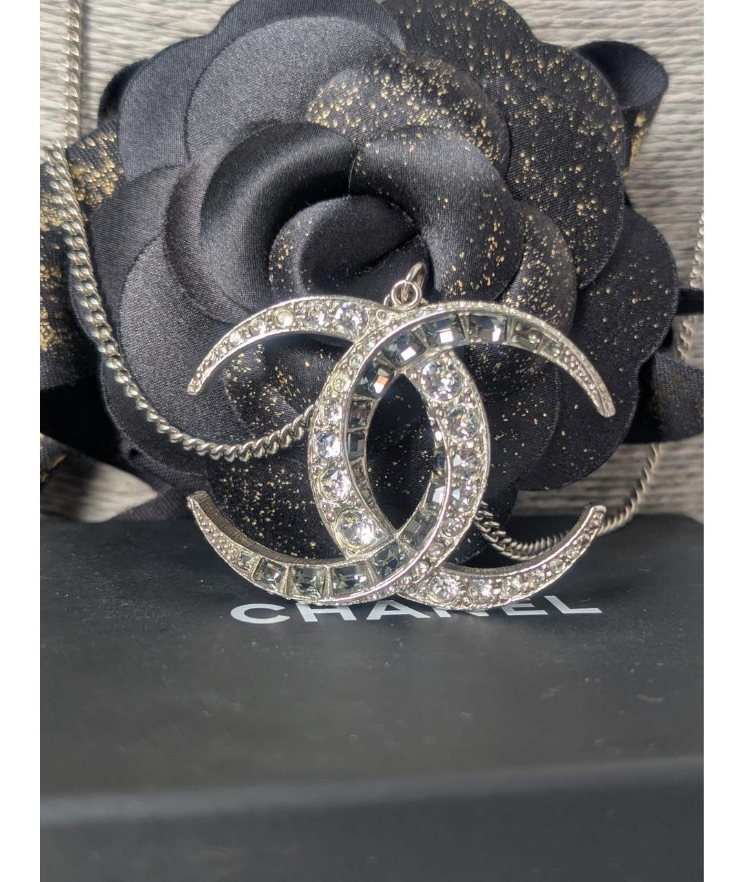 CHANEL Серебряная металлическая подвеска, фото 6