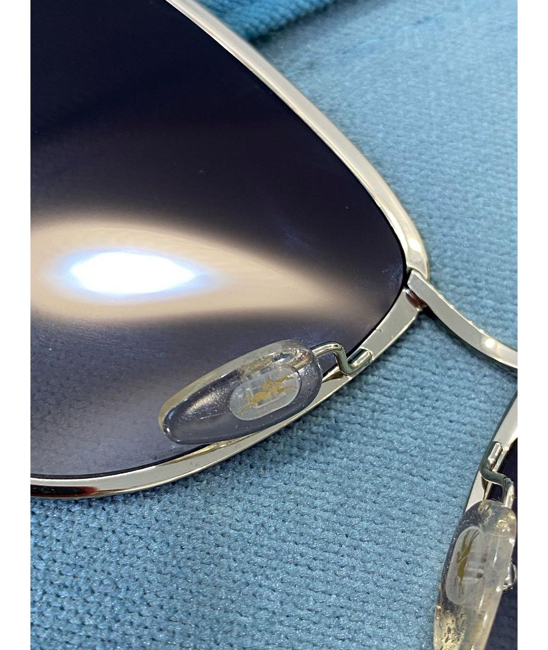 LONGCHAMP Черные металлические солнцезащитные очки, фото 8