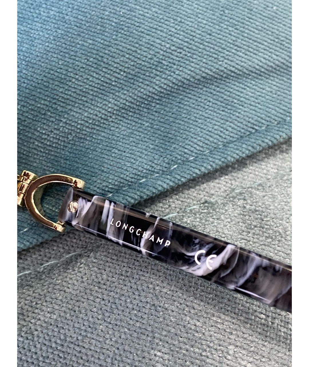 LONGCHAMP Черные металлические солнцезащитные очки, фото 7