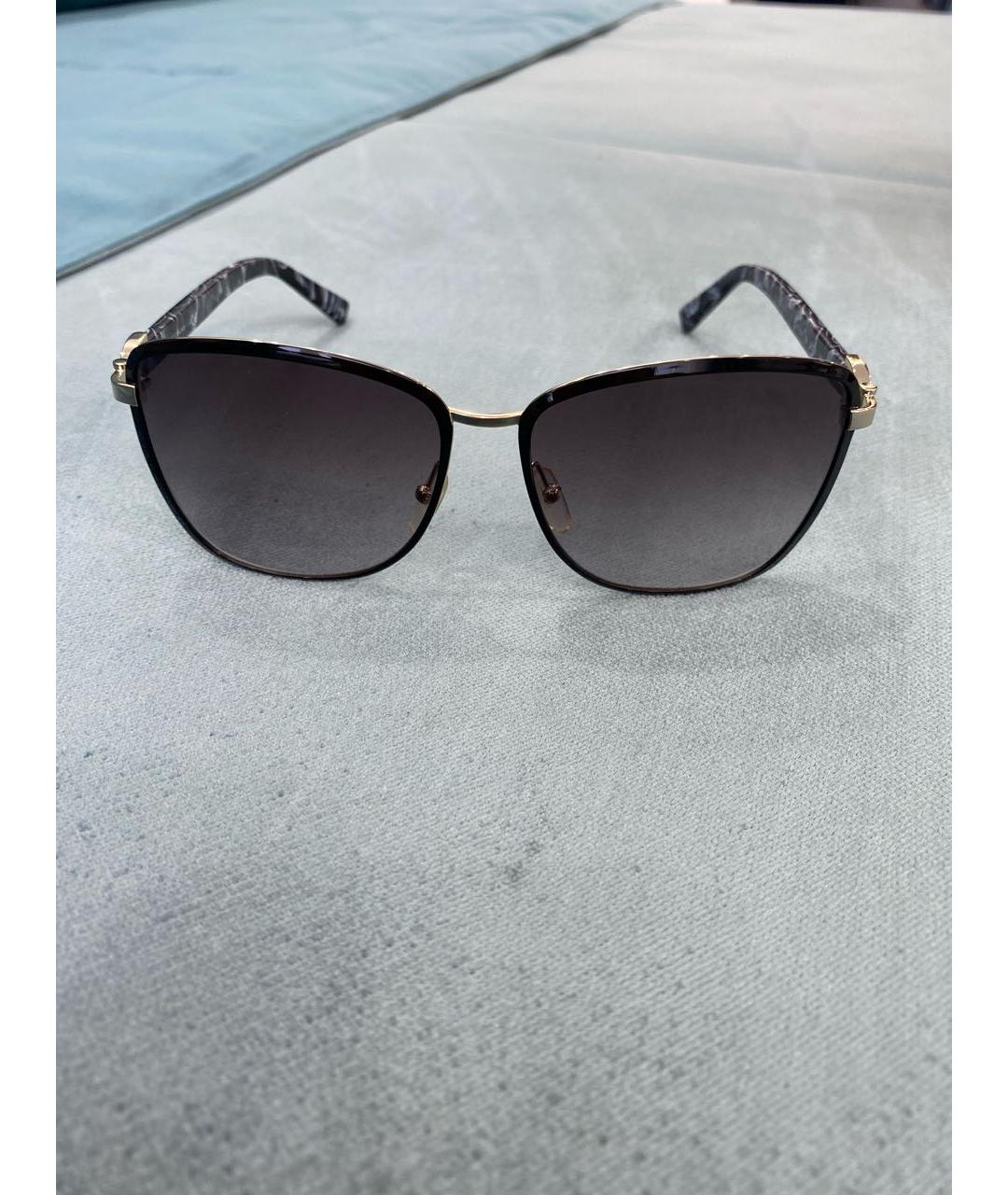 LONGCHAMP Черные металлические солнцезащитные очки, фото 9