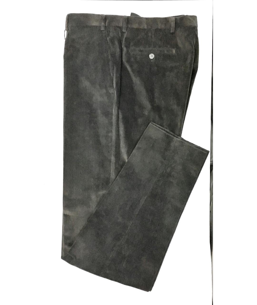 Messori Серые велюровые повседневные брюки, фото 4