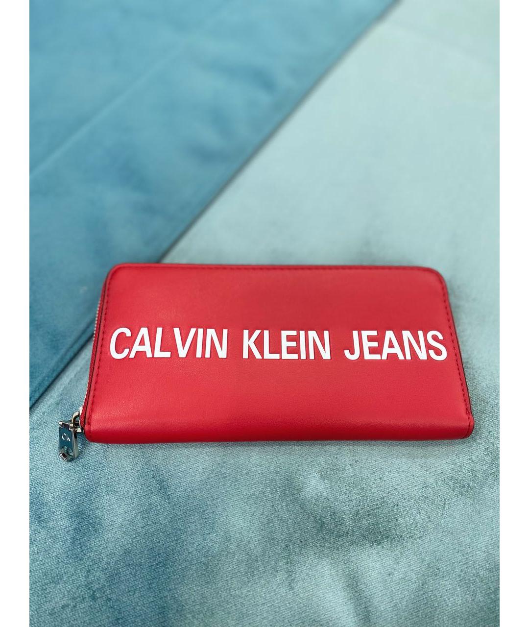 CALVIN KLEIN Красный кошелек, фото 9