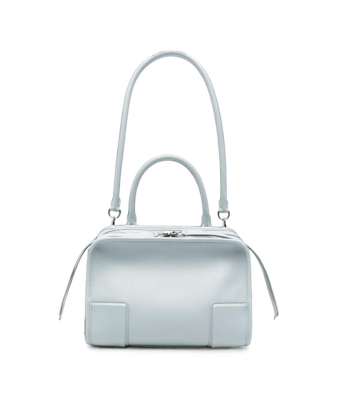 LOEWE Серая кожаная сумка тоут, фото 6