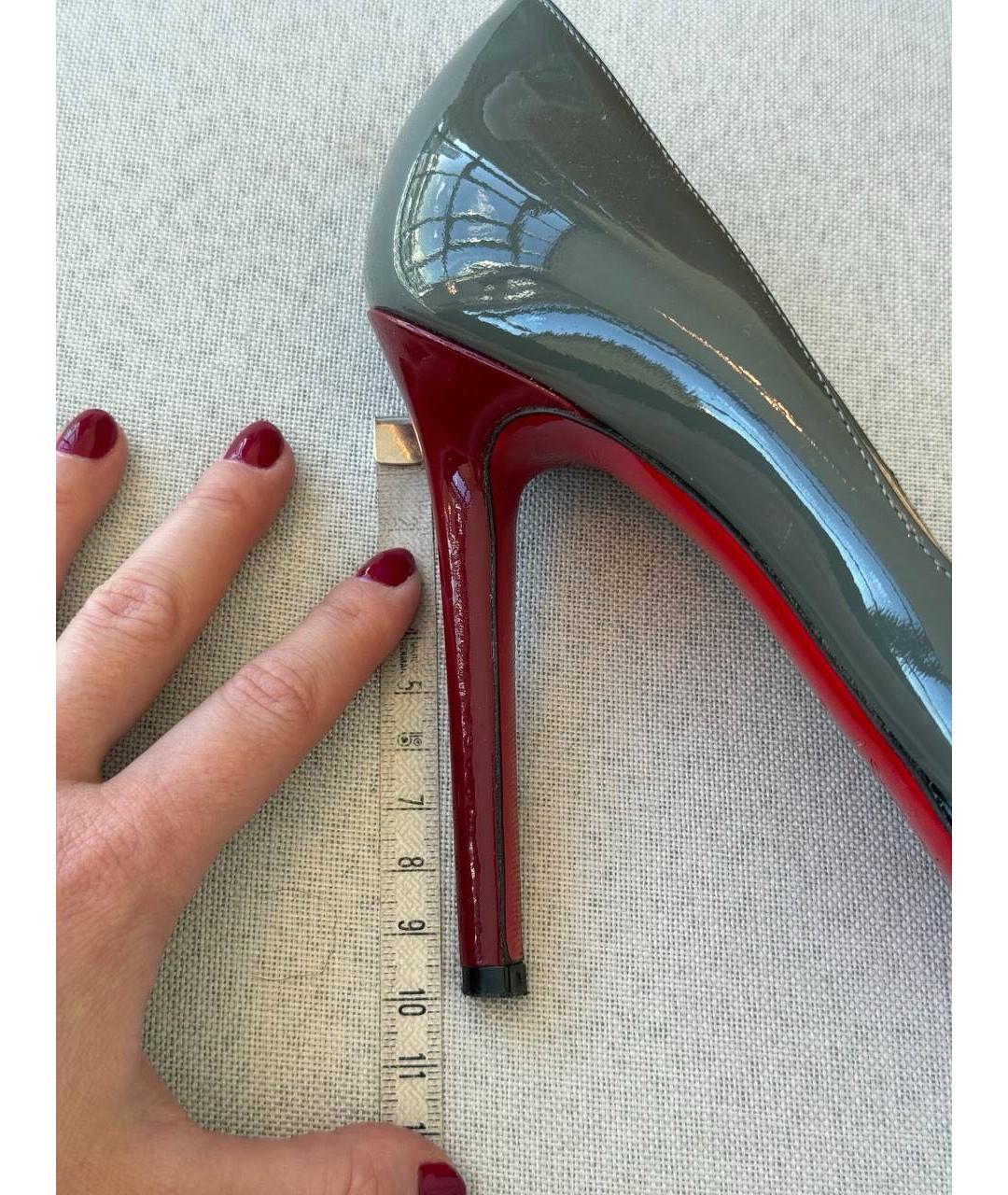 CHRISTIAN LOUBOUTIN Серые туфли, фото 8