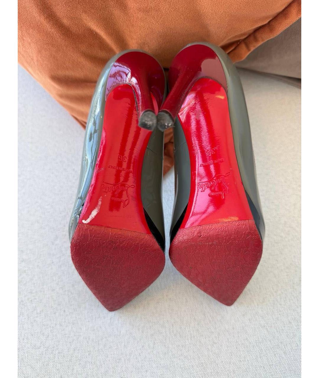CHRISTIAN LOUBOUTIN Серые туфли, фото 6