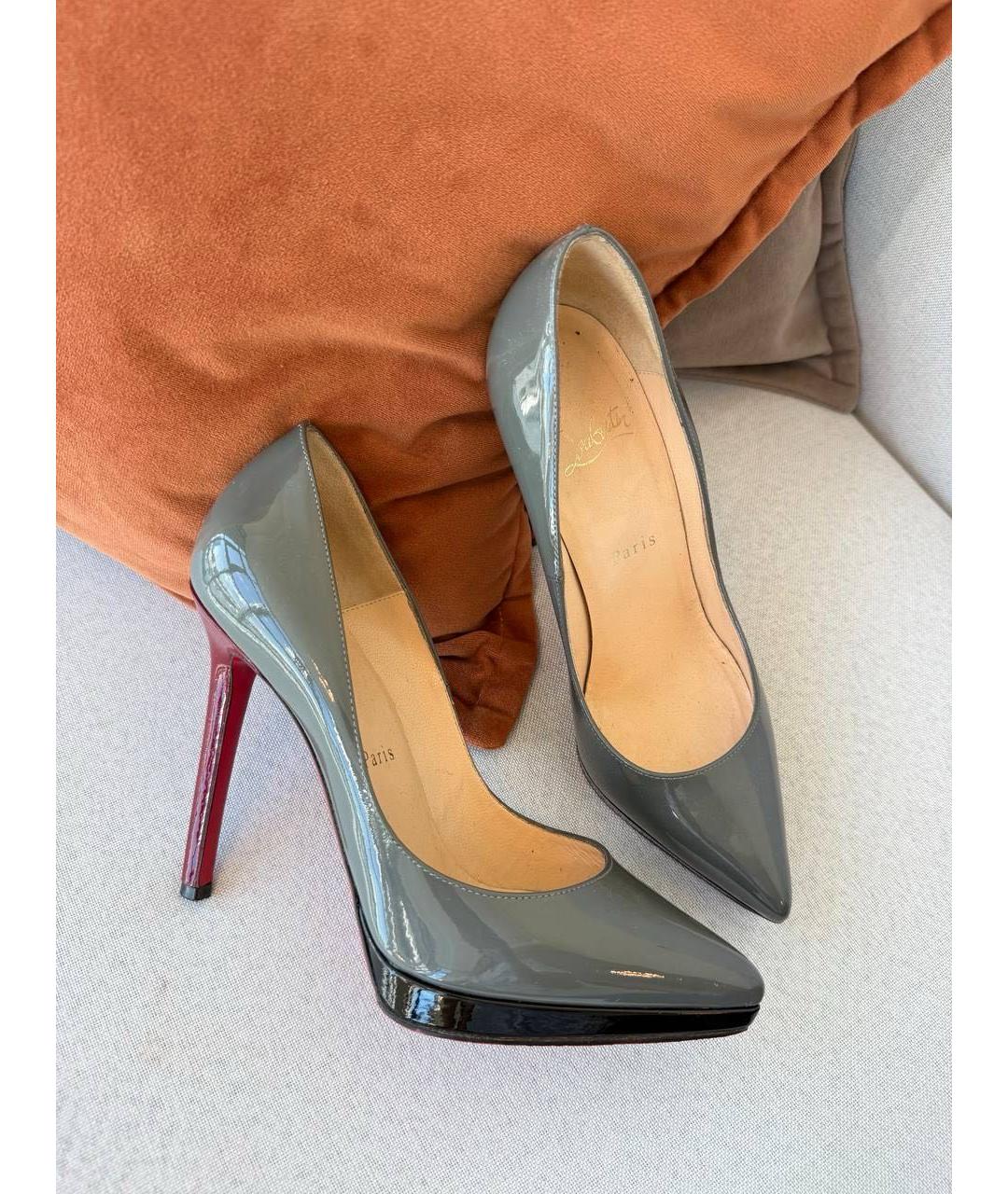 CHRISTIAN LOUBOUTIN Серые туфли, фото 9