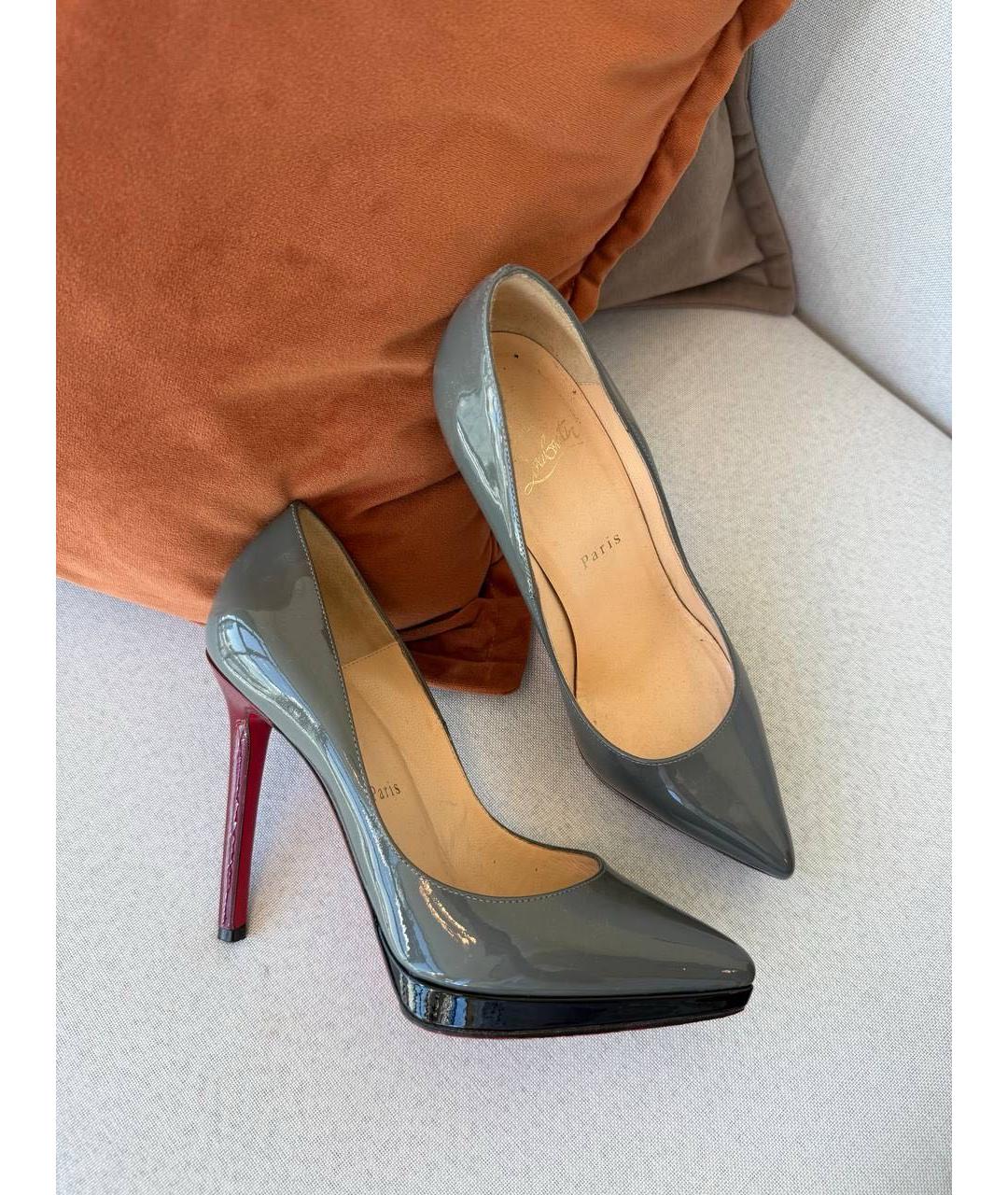 CHRISTIAN LOUBOUTIN Серые туфли, фото 7
