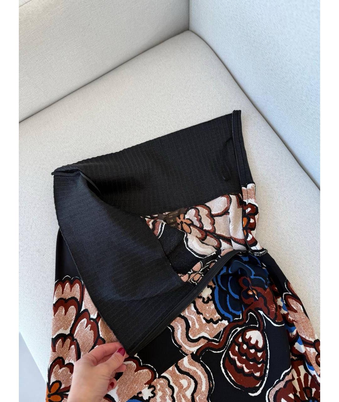 LOUIS VUITTON Мульти юбка миди, фото 7