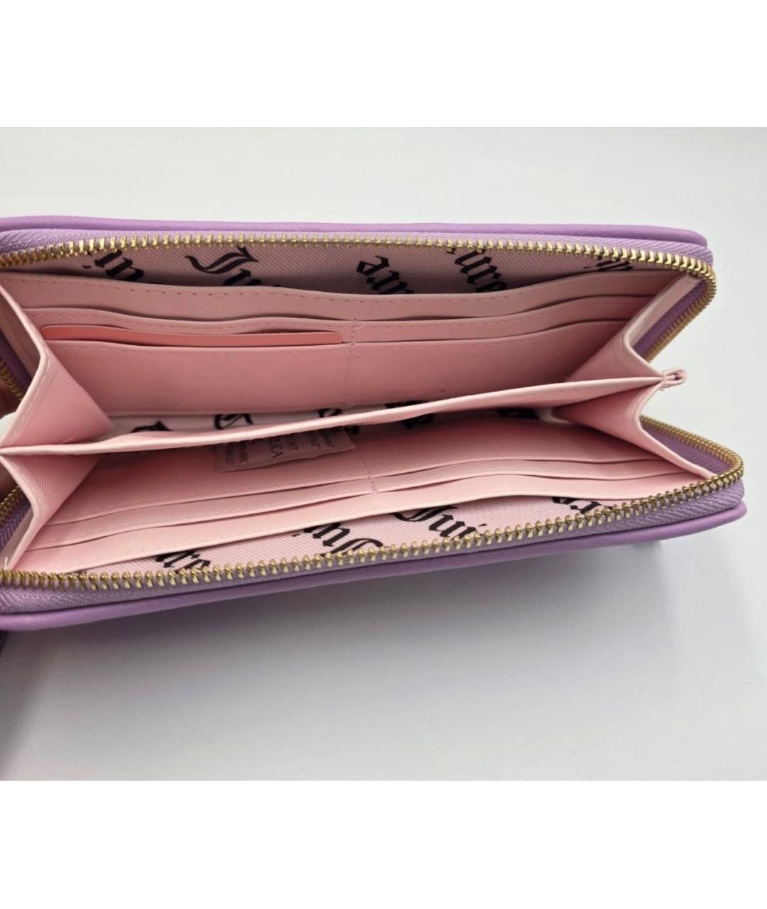 JUICY COUTURE Фиолетовый кошелек, фото 3