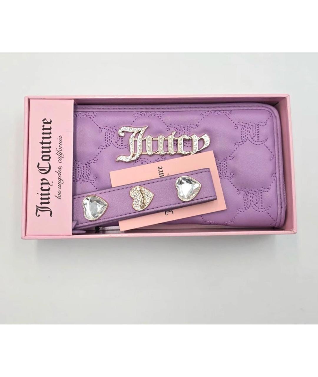 JUICY COUTURE Фиолетовый кошелек, фото 4