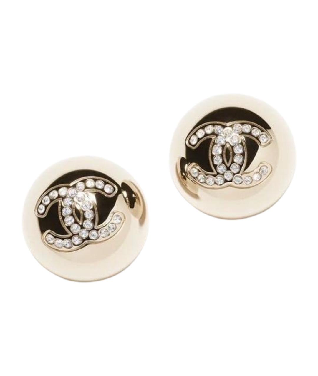 CHANEL Золотые серьги, фото 1