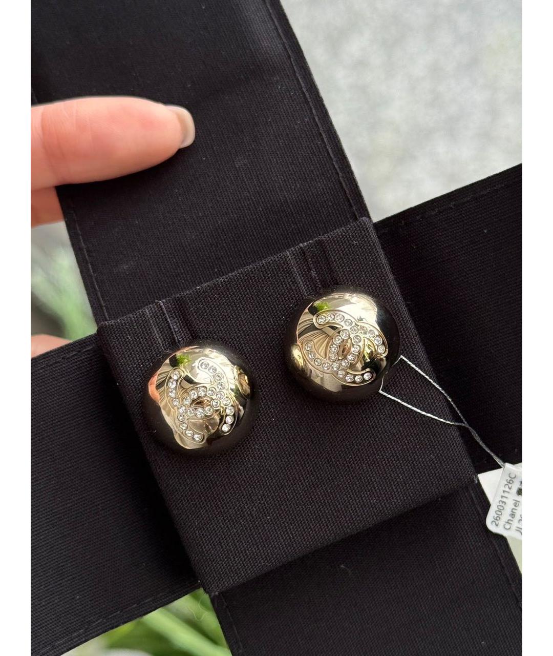 CHANEL Золотые серьги, фото 4