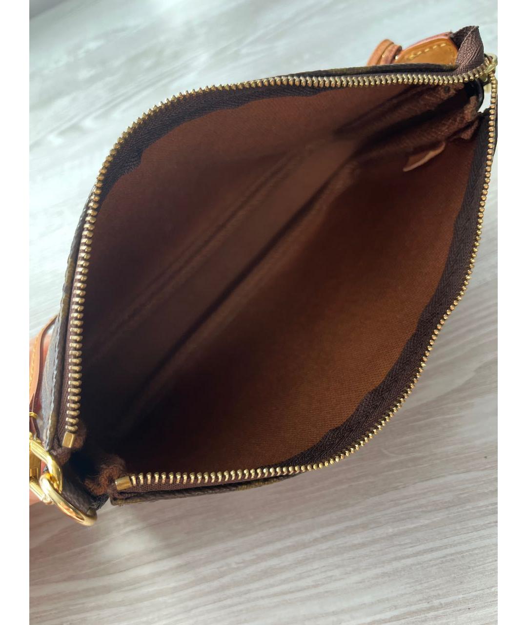 LOUIS VUITTON Коричневая сумка с короткими ручками из канвы, фото 4