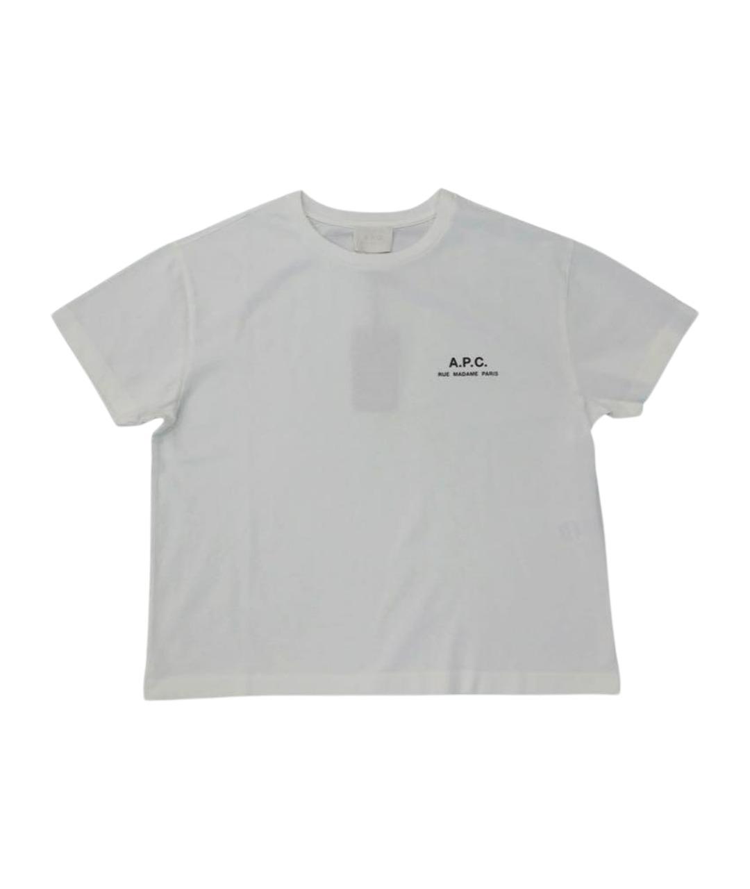 A.P.C. Белая хлопковая футболка, фото 1