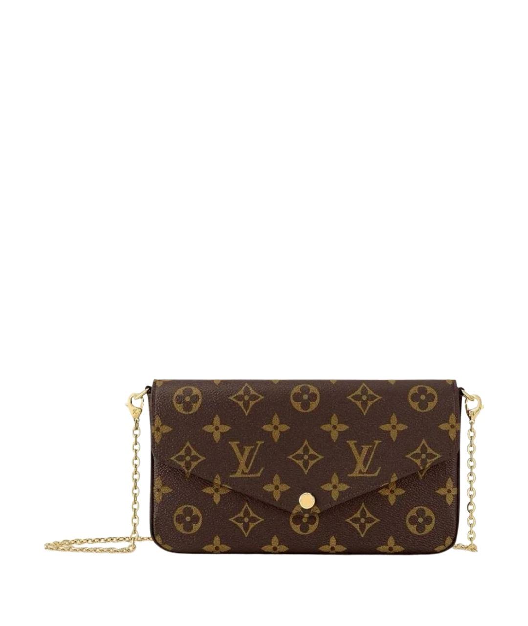 LOUIS VUITTON Коричневая сумка через плечо из канвы, фото 1