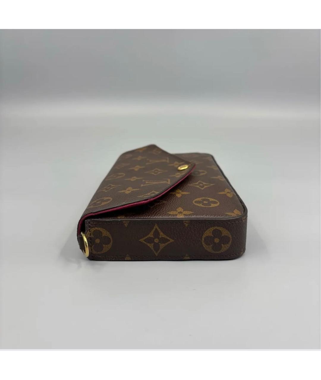 LOUIS VUITTON Коричневая сумка через плечо из канвы, фото 3