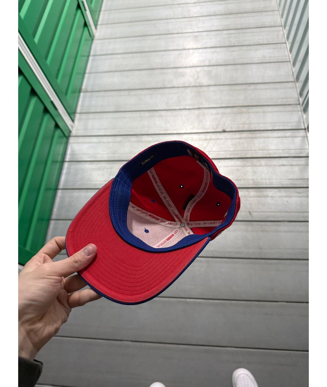 ADIDAS Красная хлопковая кепка/бейсболка, фото 4