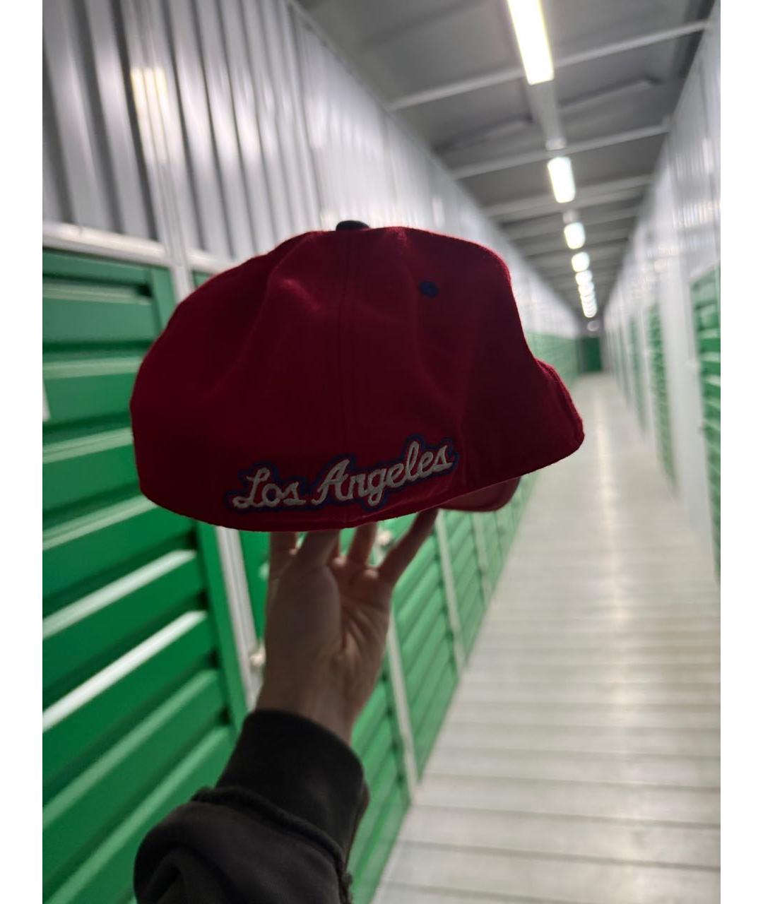 ADIDAS Красная хлопковая кепка/бейсболка, фото 3