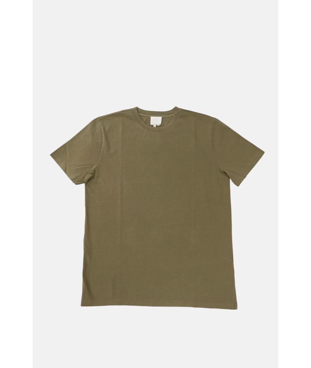 A.P.C. Хаки хлопковая футболка, фото 5
