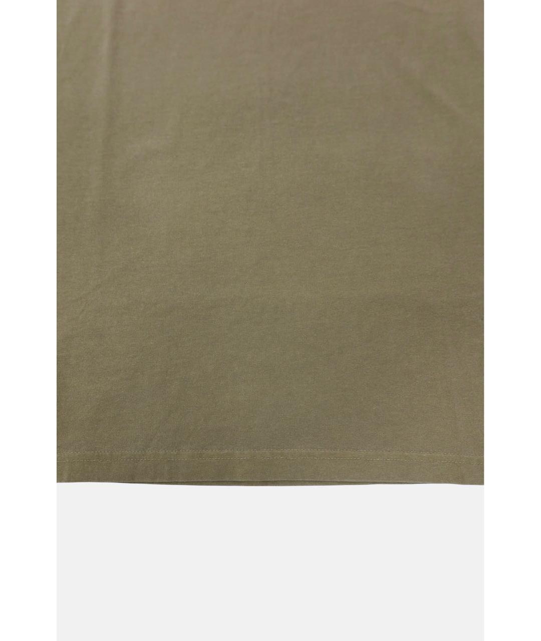 A.P.C. Хаки хлопковая футболка, фото 2