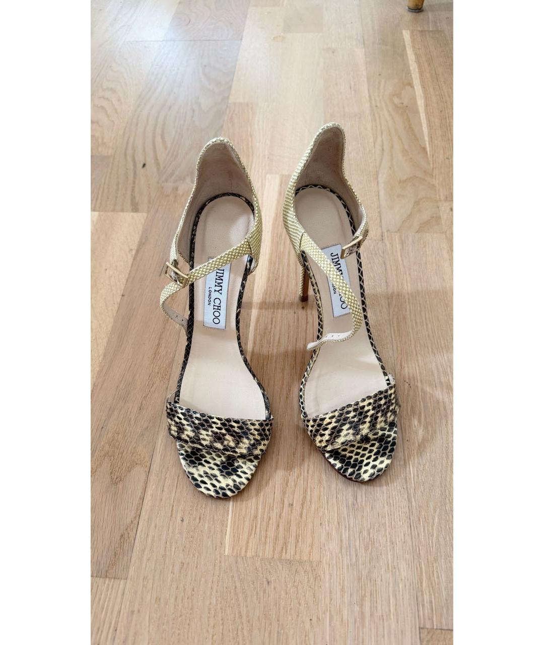 JIMMY CHOO Мульти кожаные босоножки, фото 2