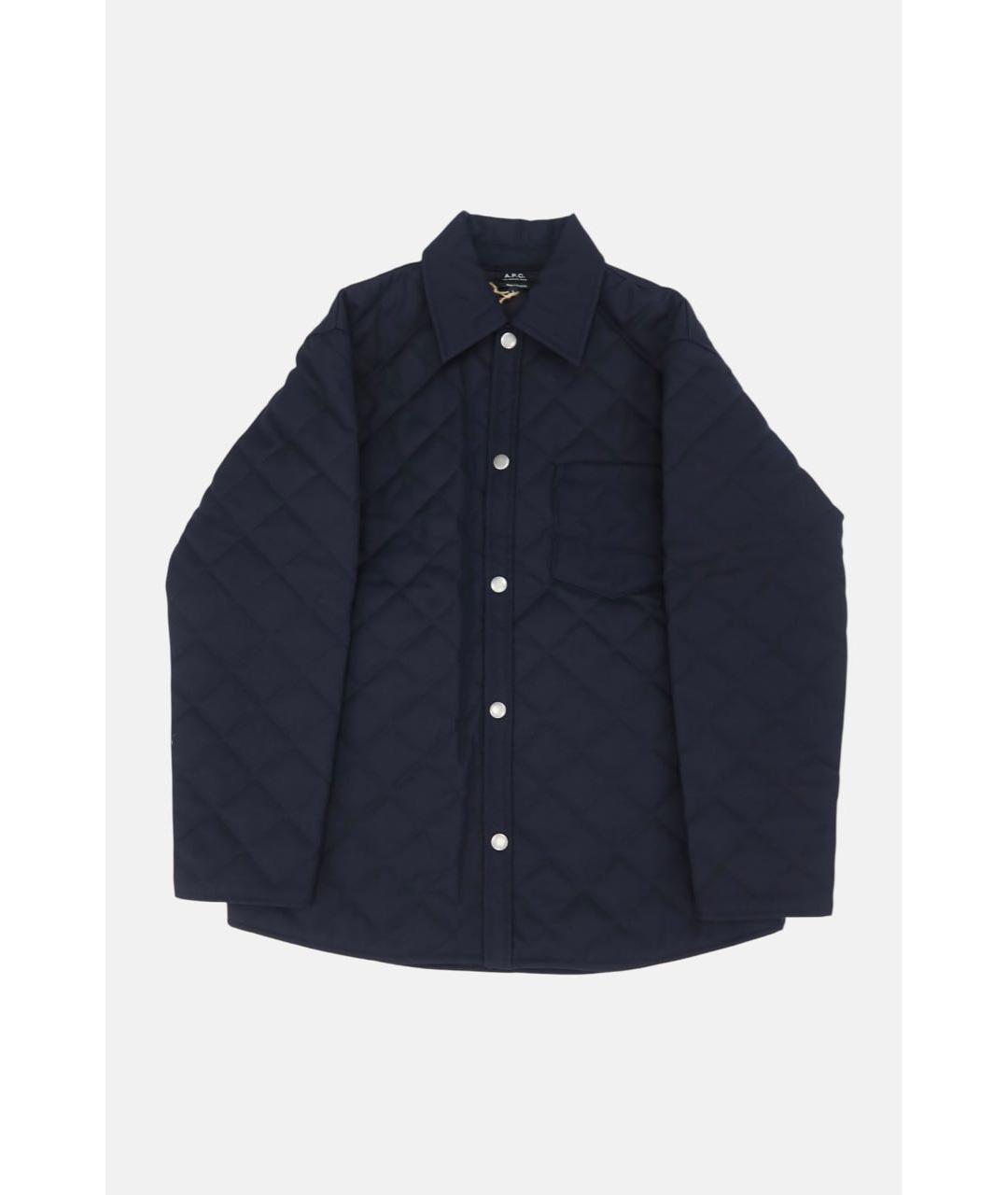 A.P.C. Темно-синяя шерстяная куртка, фото 5
