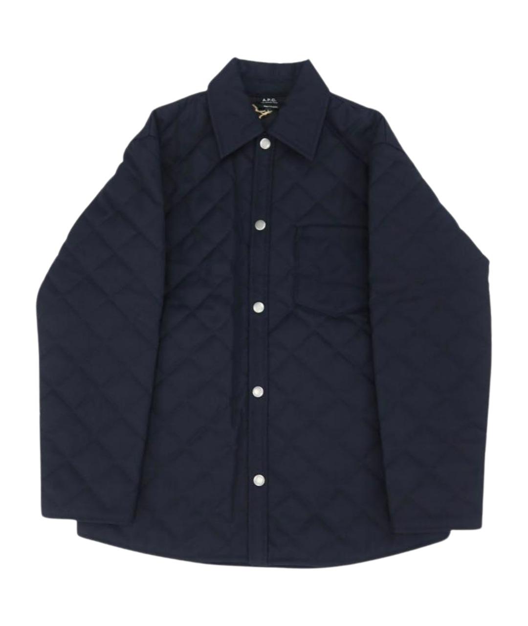 A.P.C. Темно-синяя шерстяная куртка, фото 1