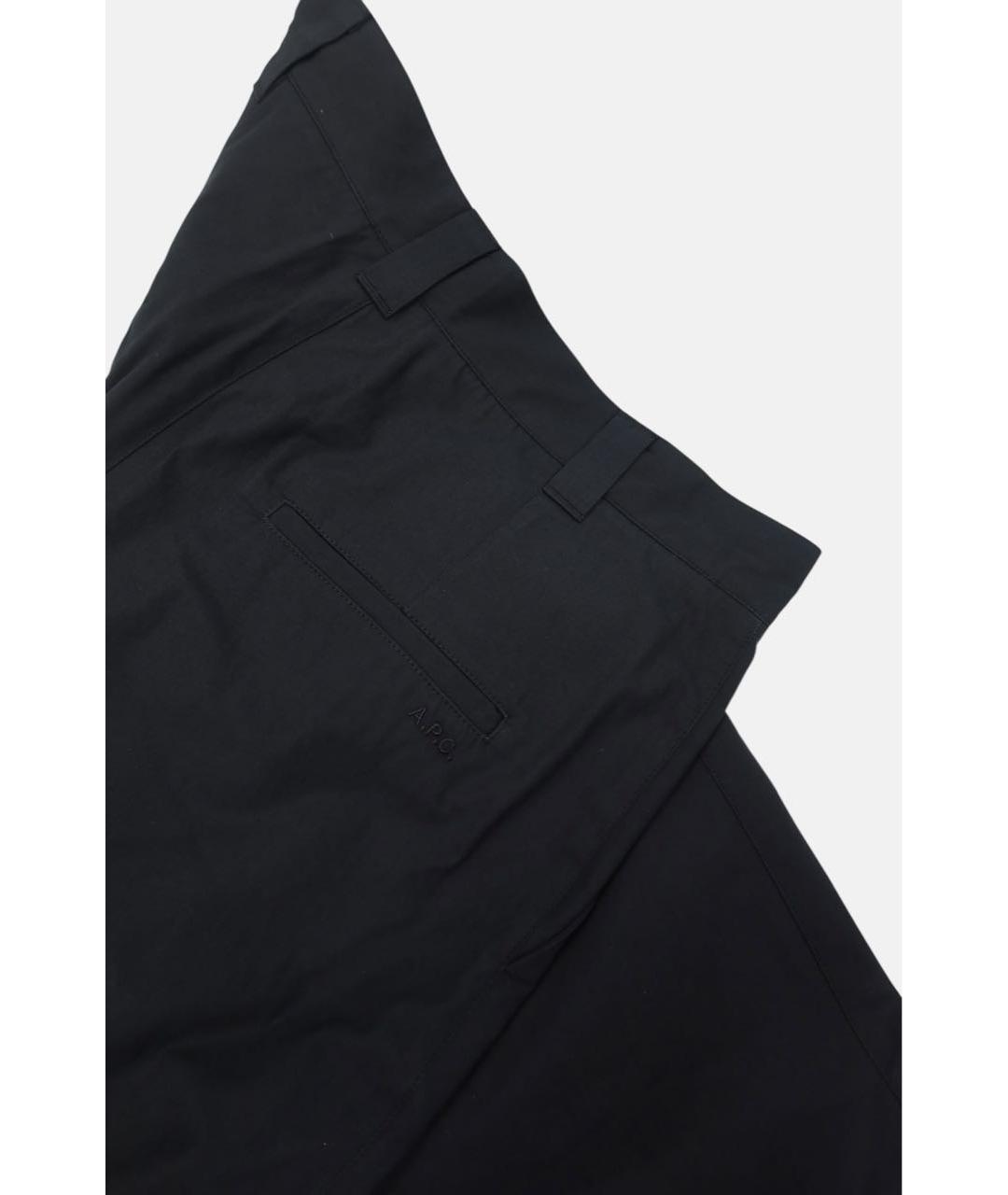 A.P.C. Черные хлопковые классические брюки, фото 5