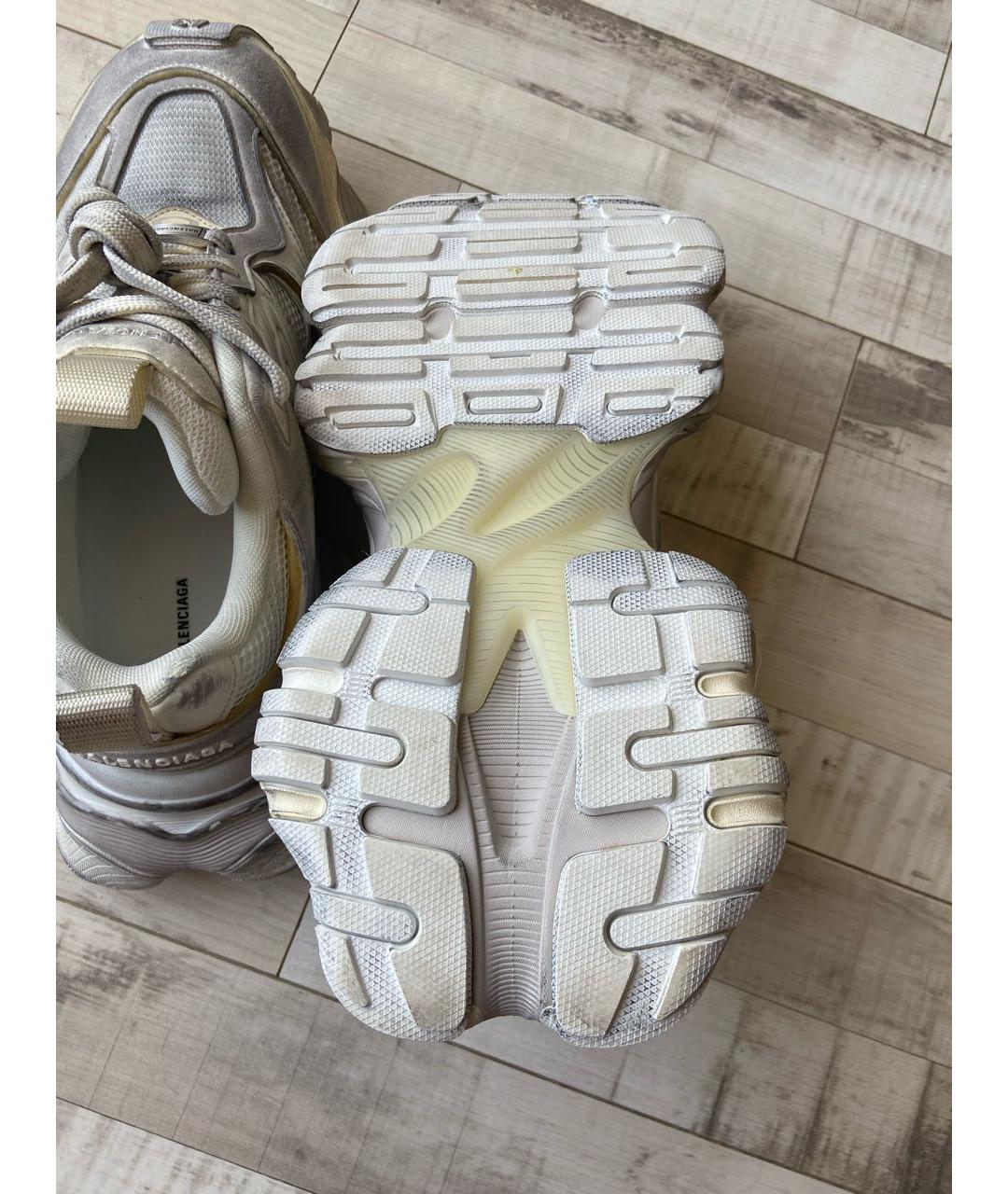 BALENCIAGA Серые синтетические низкие кроссовки / кеды, фото 4