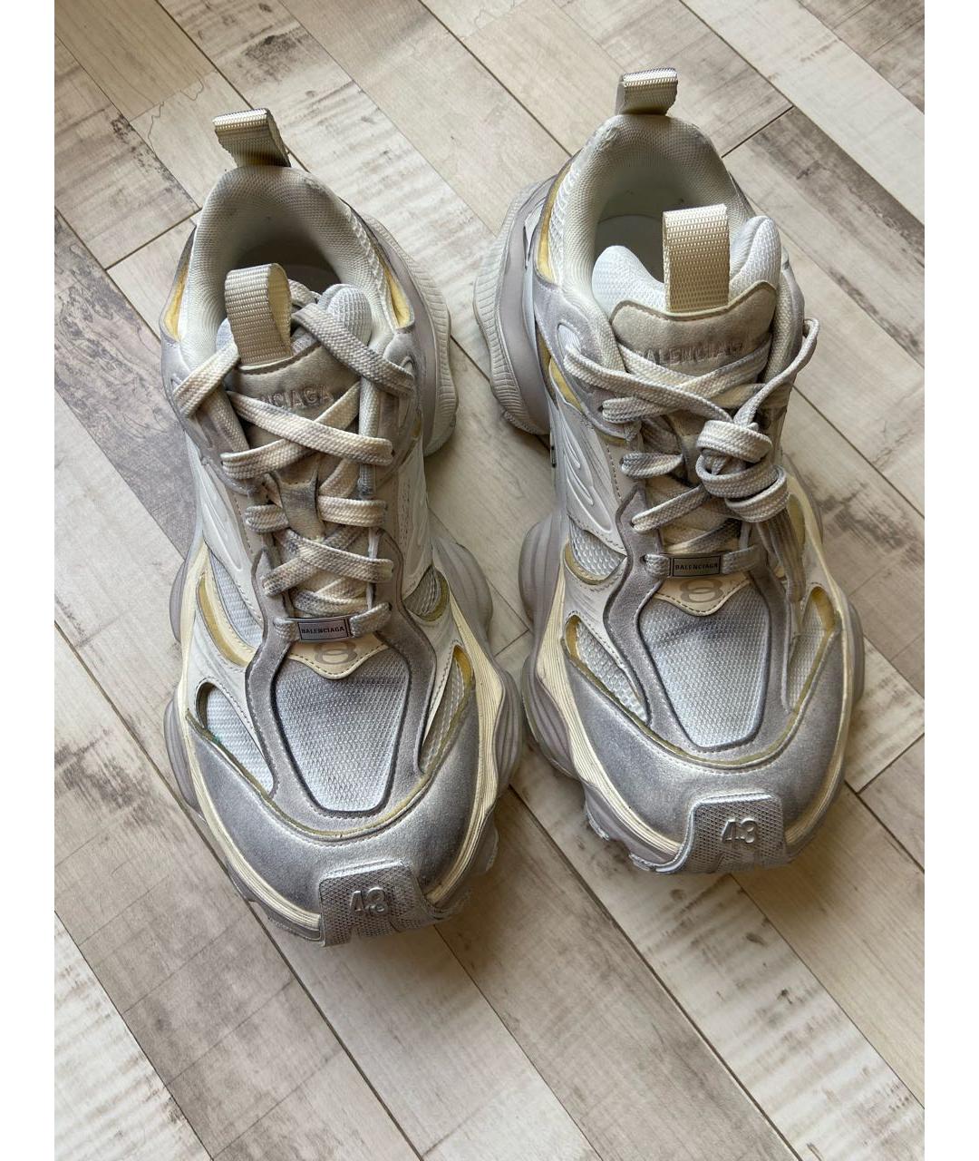 BALENCIAGA Серые синтетические низкие кроссовки / кеды, фото 2